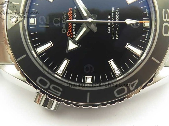 0309 EyeCatching Planet Ocean Professional Ceramic Bezel 45.5mm 1:1 VSF Best Edition Silver Markers on SS Bracelet A8500 Super Clone 8050